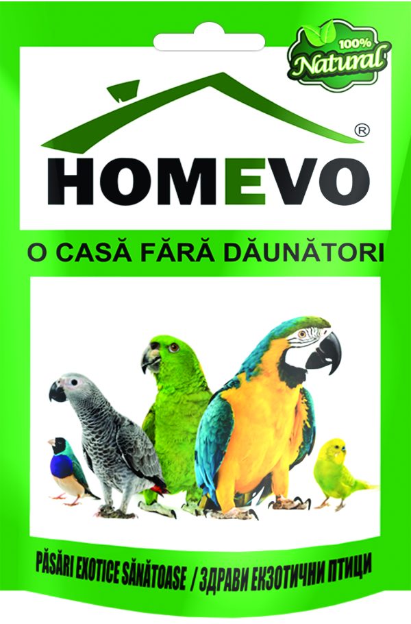 Homevo 100% Natural Pentru Pasari Exotice Sanatoase